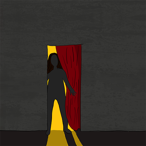 Highbury standing in doorway